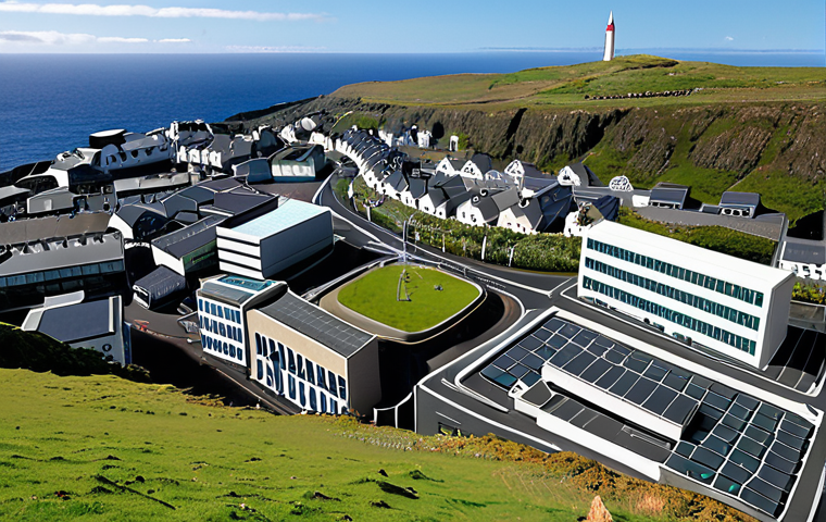 **Image Prompt 1: Isle of Man's Diversification**
A sleek, modern panoramic view of the Isle of Man showcasing a blend of sophisticated financial district architecture with advanced digital infrastructure like glowing data centers and high-speed network lines. Interspersed are subtle nods to its natural green landscape and a diverse, professional workforce. The overall atmosphere should convey stability, high-tech innovation in finance, e-gaming, and emerging technologies, symbolizing a secure and forward-thinking economic hub.