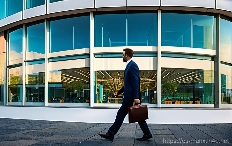 맨섬 세금 제도 - Image Prompt 1: "Strategic Business Hub with Island Charm"**