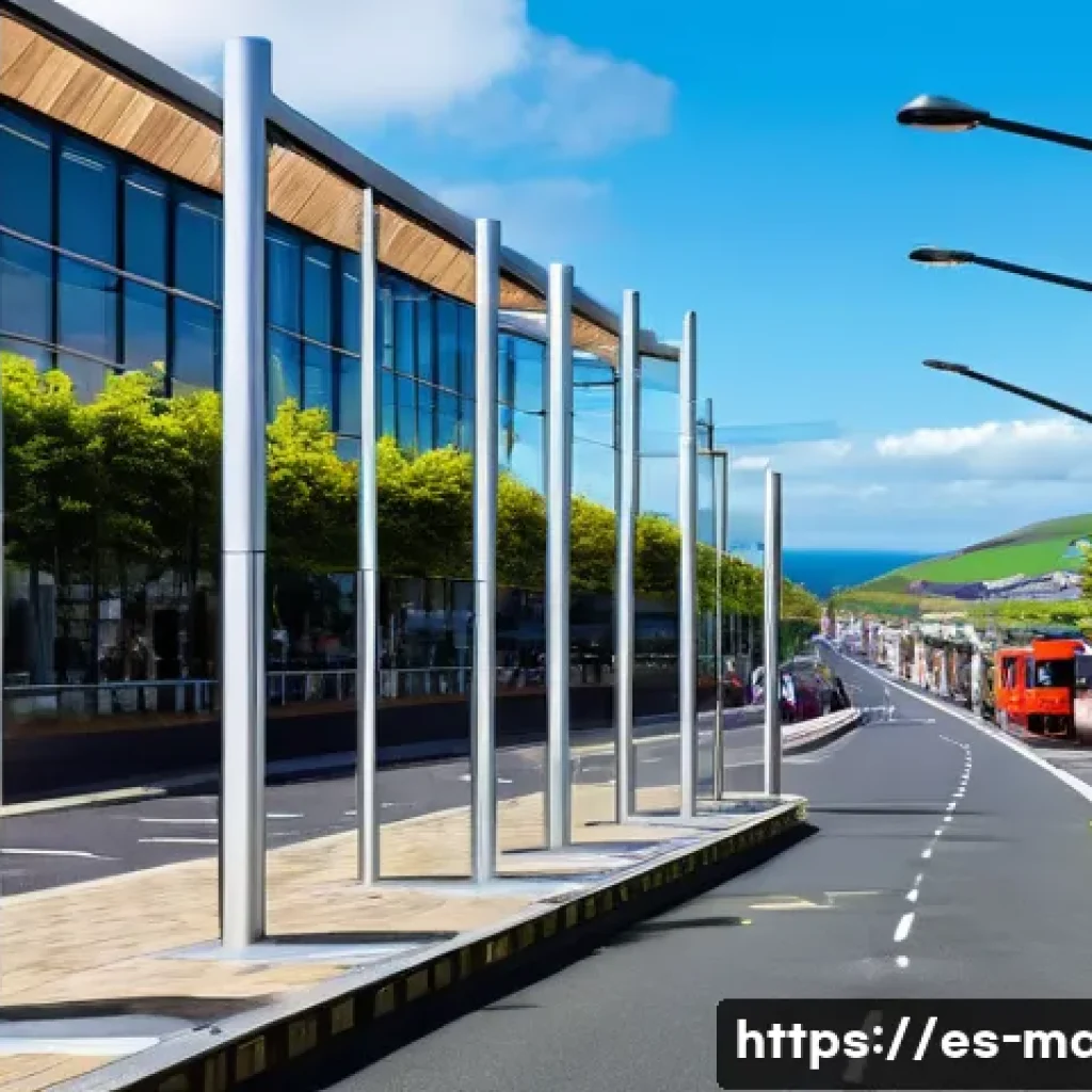 맨섬 미래 전망 - A vibrant digital infrastructure scene on the Isle of Man, showcasing advanced high-speed internet n...